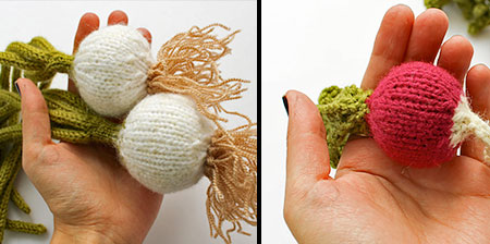 Knitted Vegetables