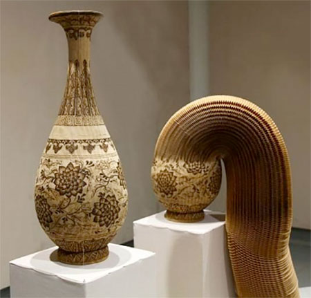 Flexible Paper Sculptures by Li Hongbo