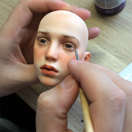 Realistic Doll Head