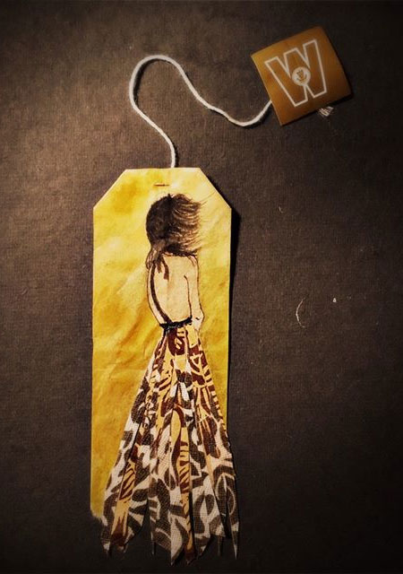 Used Tea Bag Art