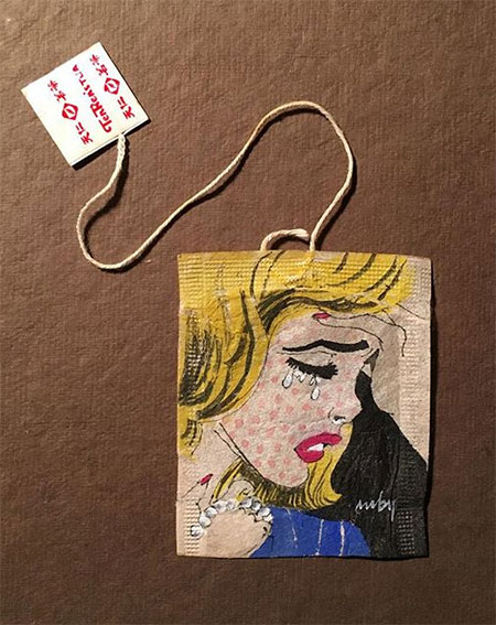 Ruby Silvious Tea Bag Art