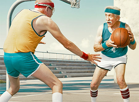 Old People Basketball