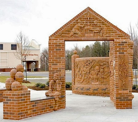 Brad Spencer Brick Sculpture