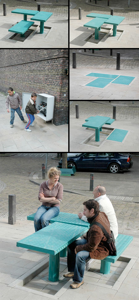 Pop Up Street Furniture