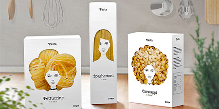 Pasta Hair Packaging