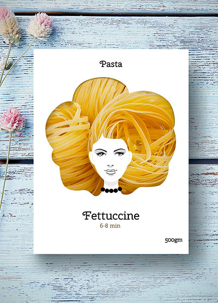 Pasta Hairstyles Packaging
