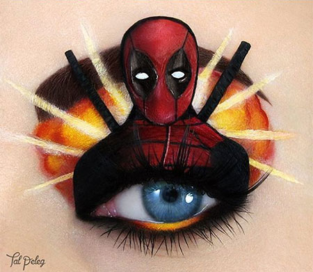 Deadpool Eye Makeup Art