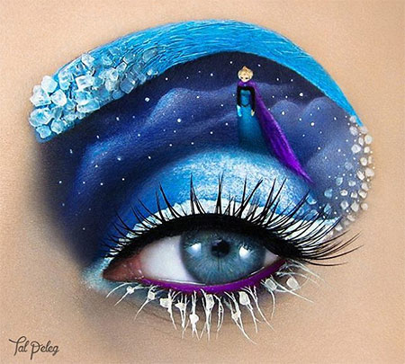 Frozen Eye Makeup Art