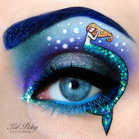 The Little Mermaid Eye Makeup Art