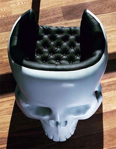 Skull Armchair by Gregory Besson