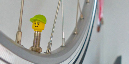 LEGO Bicycle Valve Caps