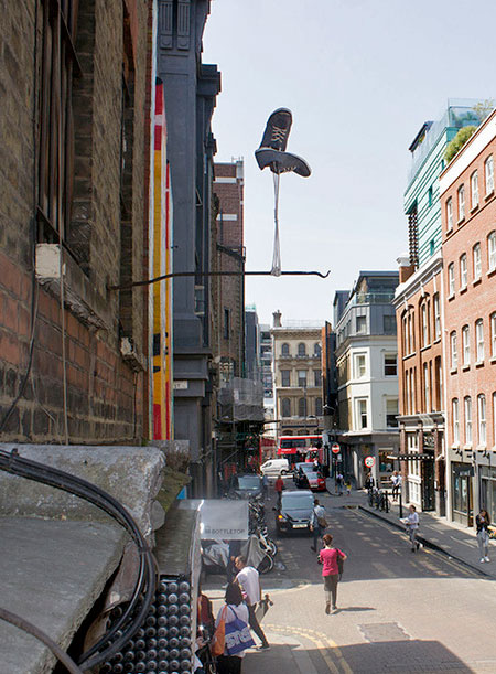 Hanging Sneakers