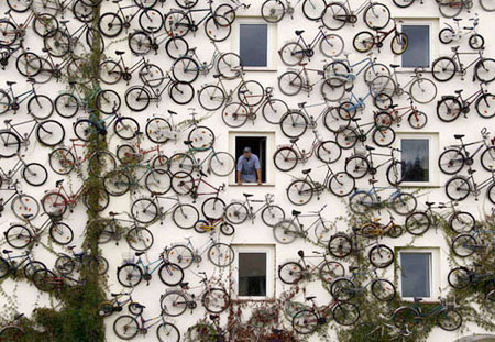 Bikes on a Wall