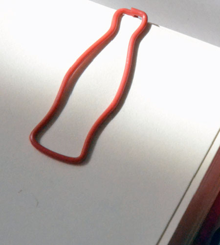 Coca-Cola Bottle Paperclip