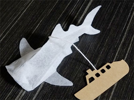 Shark Shaped Tea Bags