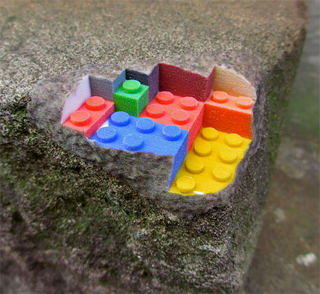 3D Printed LEGO Sandstone