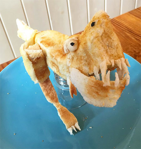 Toast Dinosaur