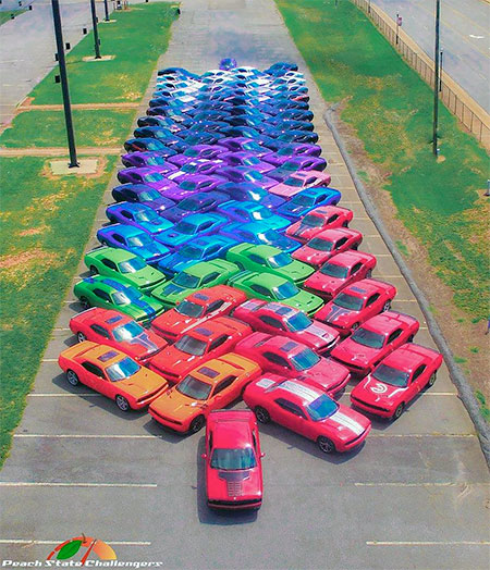 Dodge Car Rainbow