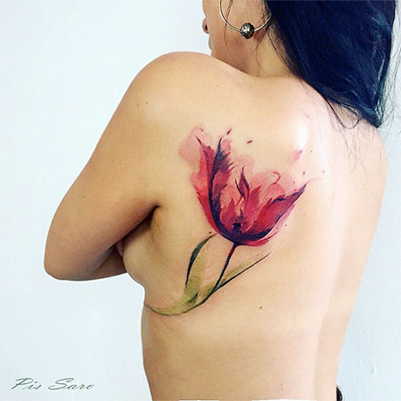 Pis Saro Flower Tattoos