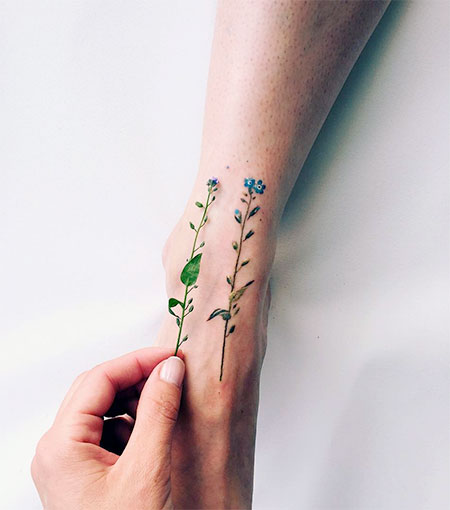 Pis Saro Flower Tattoo