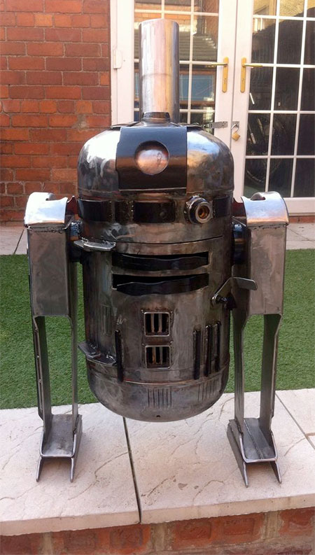 R2-D2 Wood Burner