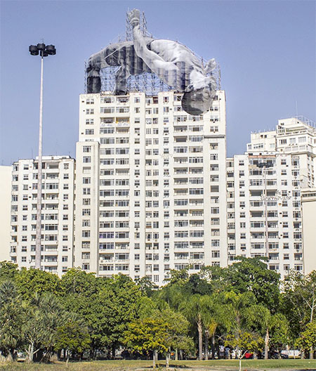 JR Olympic Athletes on Buildings