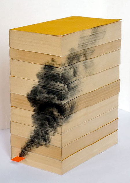 Drawings on Sides of Books