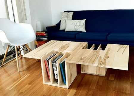 Bookshelves Table