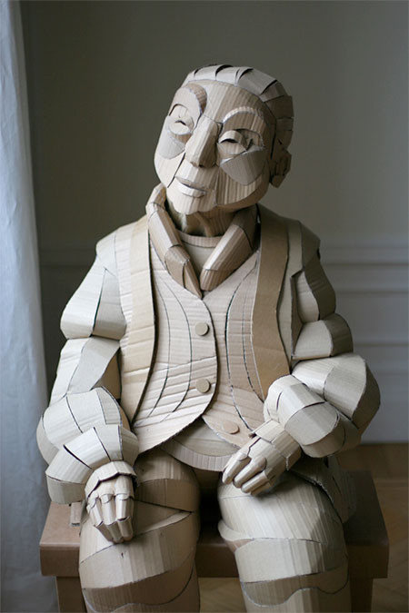 Warren King Cardboard Sculptures