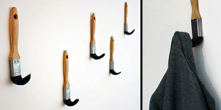 Paintbrush Coat Hooks