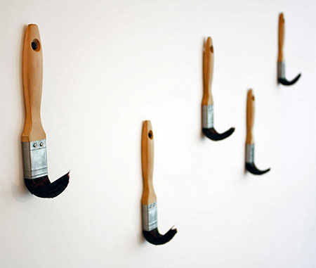 Paint Brush Coat Hooks