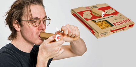 Pizza Box Pipe