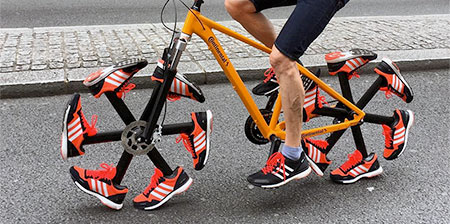 Running Shoes Bicycle