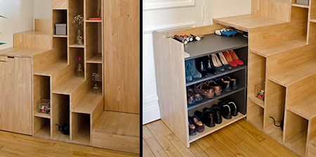 Shoe Storage Staircase