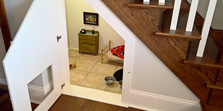 Dog House Under the Stairs