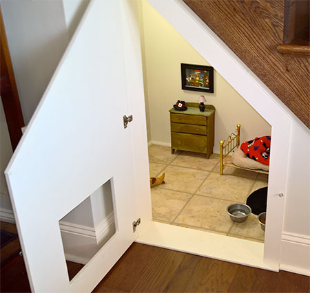 Dog Room Under the Stairs