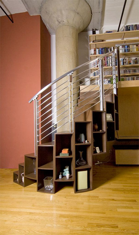 Storage Spiral Staircase