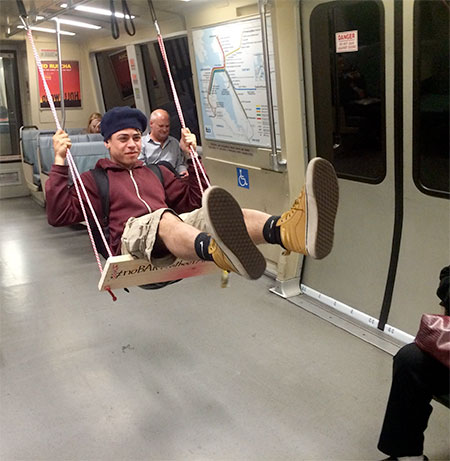 Subway Train Swing