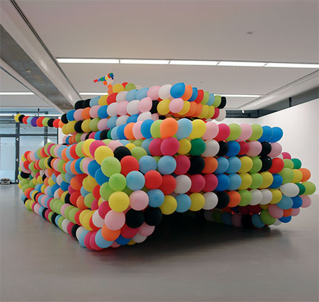 Tank Made of Balloons