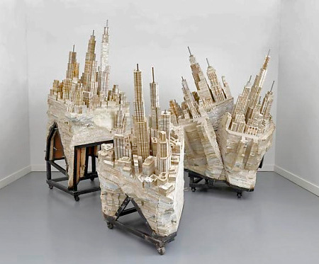 Liu Wei Book Sculptures