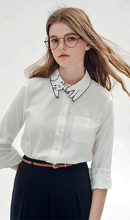 Cat Collar Shirt