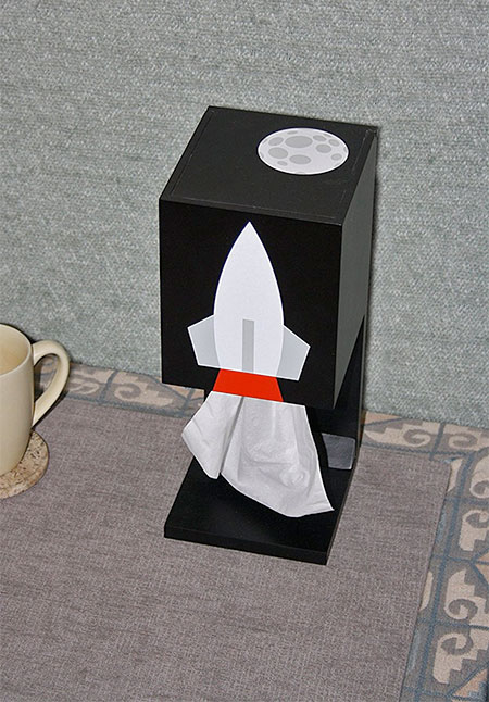 Rocket Tissue Box