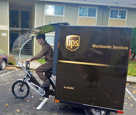 UPS Shipping Bicycle