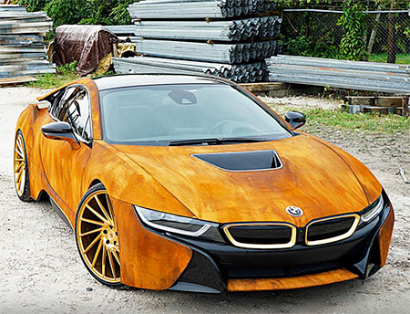 Rust Wrapped BMW