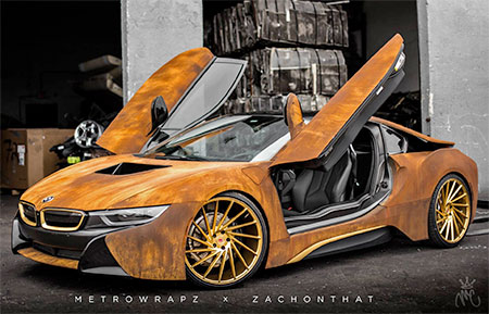 Rust Covered BMW i8