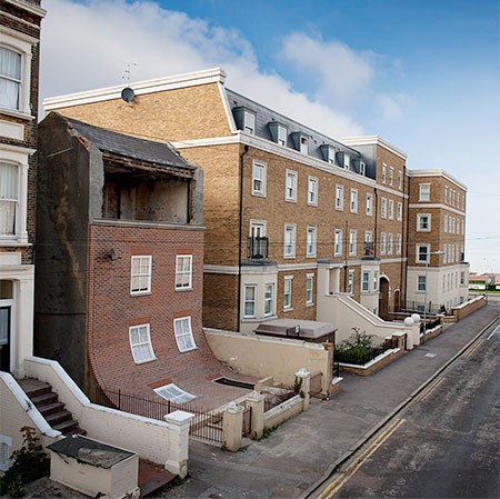 Alex Chinneck Sliding House