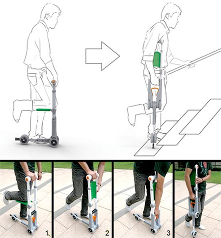 Crutch Knee Scooter