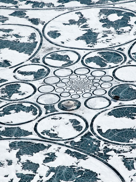 Jim Denevan Frozen Lake Circle