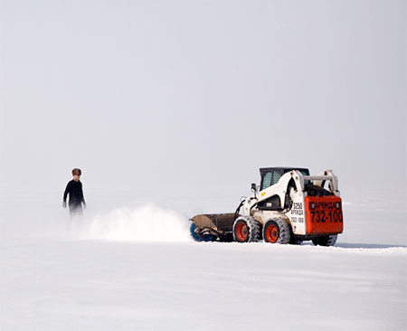 Jim Denevan Frozen Lake Drawings