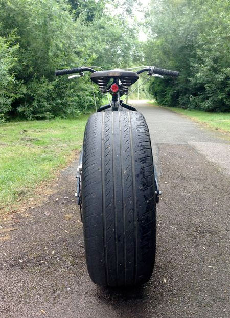 Bike on Car Tires